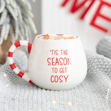 Load image into Gallery viewer, Cosy Season Rounded Christmas Mug (UK Spelling) (7330221654082)