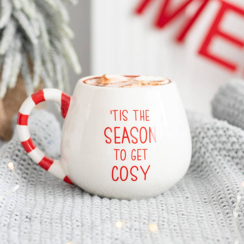 Cosy Season Rounded Christmas Mug (UK Spelling) (7330221654082)