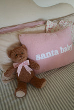 Load image into Gallery viewer, Pink Santa Baby Lumbar Cushion - PRE ORDER (7215563178050)