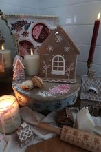 Load image into Gallery viewer, Brown Gingerbread House Cookie Jar - PRE ORDER (7296257884226)