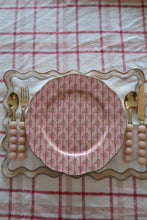 Load image into Gallery viewer, Large Pink Bows Stripe Plate - PRE ORDER (7296261488706)