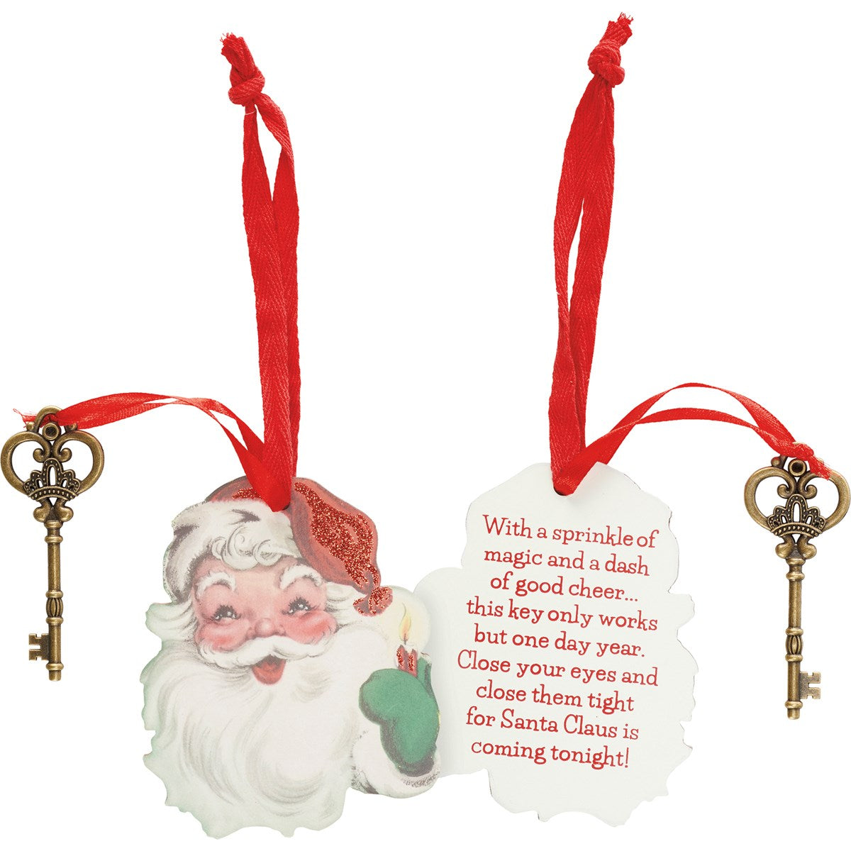 Vintage Santa's Magic Key Ornament