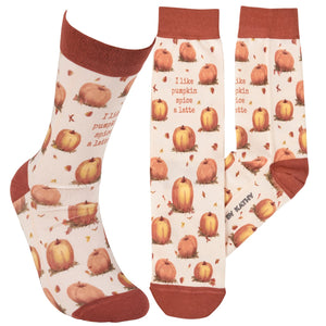 117878 - Socks Pumpkin Latte (7433983459394)