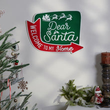 Load image into Gallery viewer, 118836 - Wall Decor Santa Welcome Sign (7434014982210)