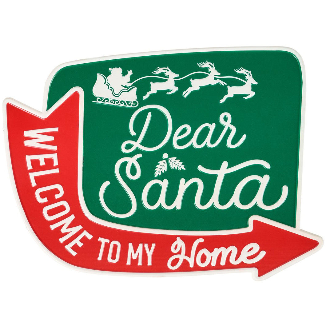 118836 - Wall Decor Santa Welcome Sign (7434014982210)