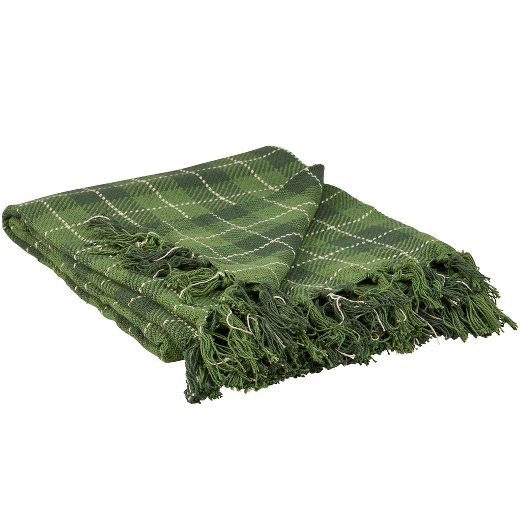 118907 - Throw Green Tartan (7434017833026)