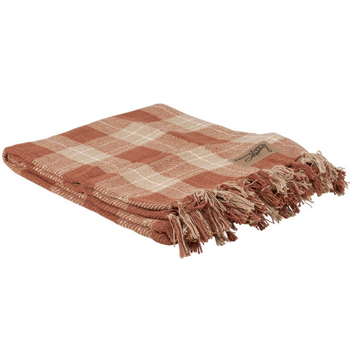 118986 - Brown Tartan Throw (7434019438658)