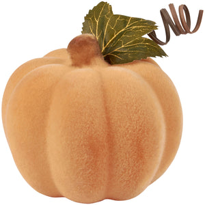 119255 - Pumpkin Small Orange Flocked (7434012721218)