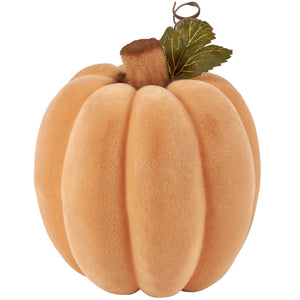 119256 - Pumpkin Large Orange Flocked (7434012753986)