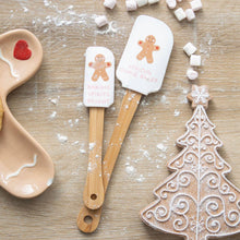 Load image into Gallery viewer, Gingerbread Man Silicone Christmas Baking Spatula Set (7330222407746)