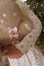 Load image into Gallery viewer, Small Gingerbread Man with Pink Bows Cushion - PRE ORDER (7215564587074)