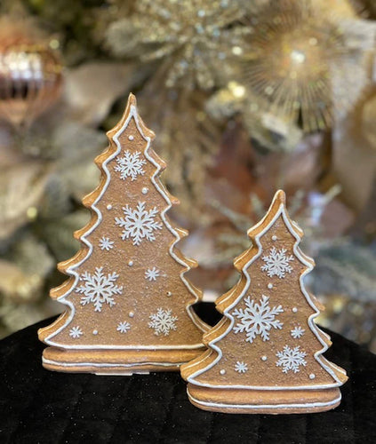 RAR722 - Set of 2 Snowflake Gingerbread Trees (7368878161986)