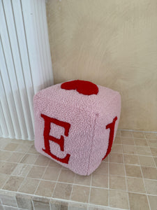 LOVE Cube Cushion (7039546294338)