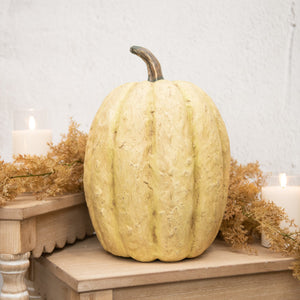 3292W - 14" White Tall Pumpkin (7433776758850)