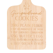 Load image into Gallery viewer, Christmas Gingerbread Cookies Bamboo Serving Board (7330222080066)