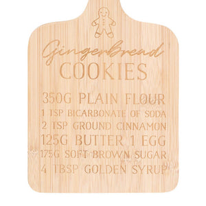 Christmas Gingerbread Cookies Bamboo Serving Board (7330222080066)