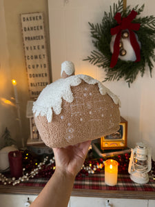 Light Brown Gingerbread House Cushion (7023300968514)