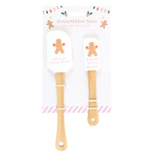 Load image into Gallery viewer, Gingerbread Man Silicone Christmas Baking Spatula Set (7330222407746)