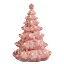 Load image into Gallery viewer, 4419034 - 13&quot; Lighted Pink Ceramic Christmas Tree (7360716767298)