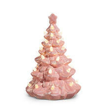 Load image into Gallery viewer, 4419035 - 8&quot; Lighted Pink Ceramic Christmas Tree (7360716865602)