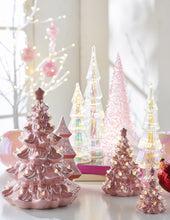 Load image into Gallery viewer, 4419034 - 13&quot; Lighted Pink Ceramic Christmas Tree (7360716767298)