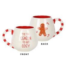 Load image into Gallery viewer, Cosy Season Rounded Christmas Mug (UK Spelling) (7330221654082)