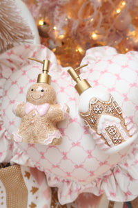 PINK Gingerbread Man Soap Dispenser - PRE ORDER (7215560196162)