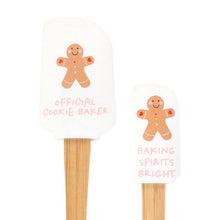 Load image into Gallery viewer, Gingerbread Man Silicone Christmas Baking Spatula Set (7330222407746)