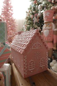 Wide Style 2 Pink Gingerbread House - PRE ORDER (7215568191554)