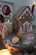 Load image into Gallery viewer, Brown Gingerbread House Cookie Jar - PRE ORDER (7296257884226)