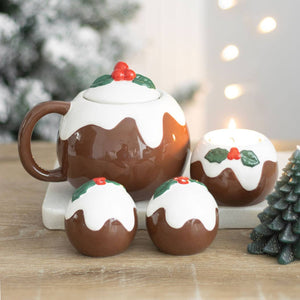 Christmas Pudding Salt and Pepper Shakers (7330221883458)