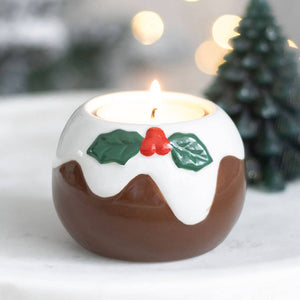 Christmas Pudding Tealight Candle Holder (7330221916226)