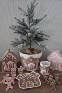 Brown Gingerbread House Plate - PRE ORDER (7296255426626)