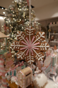 Pink Gingerbread Ornament Set of 7 (7215559802946)