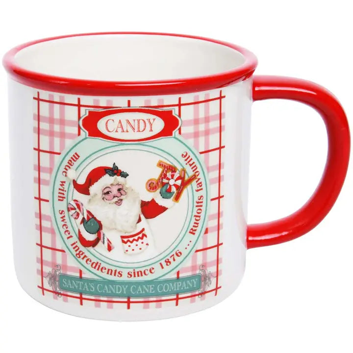 Santas Candy Cane Company Mug (7328365346882)