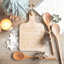 Load image into Gallery viewer, Christmas Gingerbread Cookies Bamboo Serving Board (7330222080066)