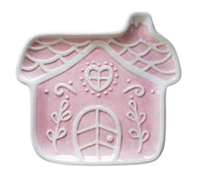 Load image into Gallery viewer, Pink Gingerbread House Plate - PRE ORDER (7296255033410)