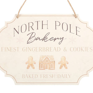 North Pole Bakery Hanging Christmas Sign (7330221981762)