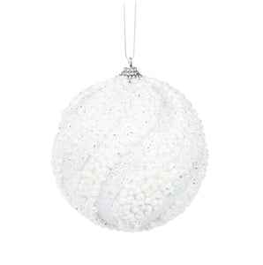 White Bubbles Bauble (6959936372802)