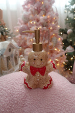 Load image into Gallery viewer, RED Gingerbread Man Soap Dispenser - PRE ORDER (7215560294466)