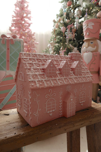 Wide Style 2 Pink Gingerbread House - PRE ORDER (7215568191554)