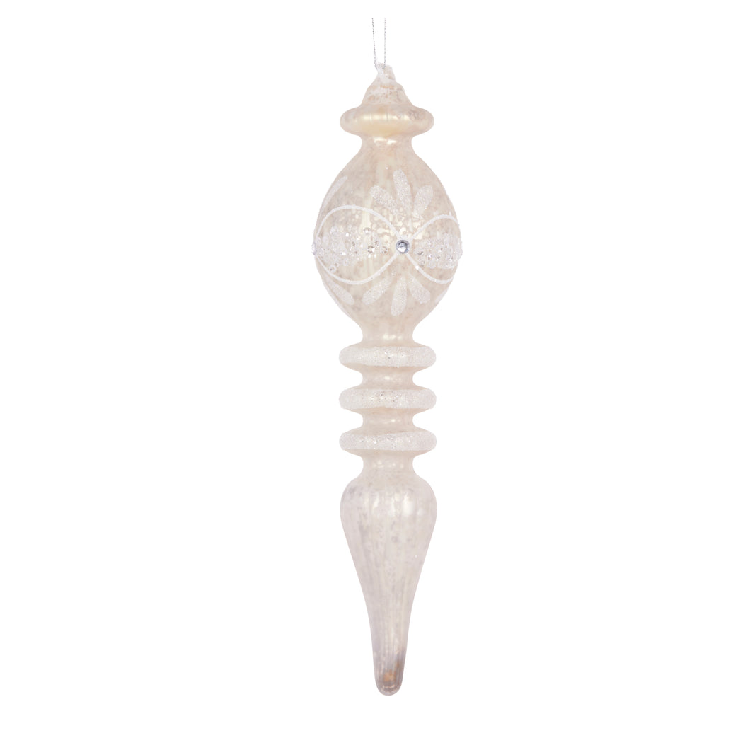 Glass Frosted Long Finial (6960274276418)