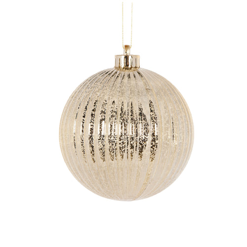 12CM Ribbed Gold Mercury Bauble (6960282435650)