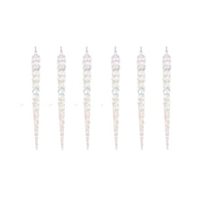 Load image into Gallery viewer, 6 Pack Iridescent Icicles Hanging (6960284893250)