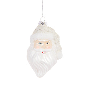 Frosted Santa Ornament (6960326869058)