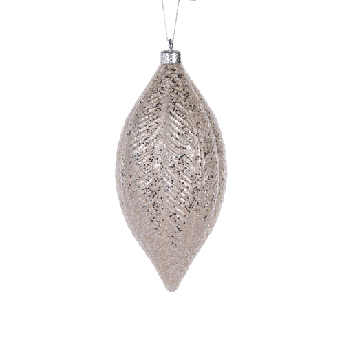 Champagne Feather Drop Bauble (6960328015938)