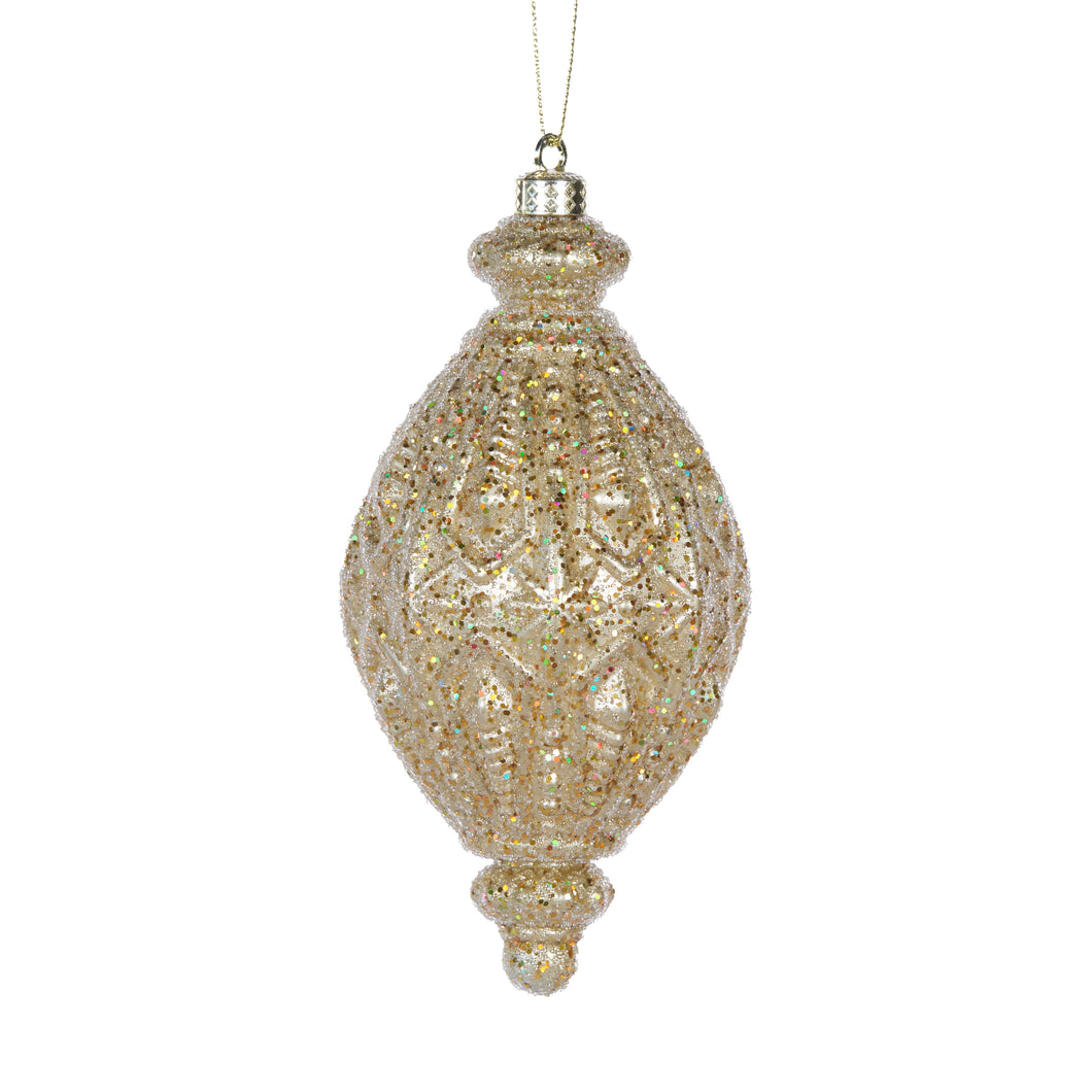 Metallic Gold Intricate Drop Bauble (6960330637378)