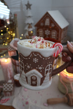 Load image into Gallery viewer, BROWN Gingerbread House Mug - PRE ORDER (7298115633218)