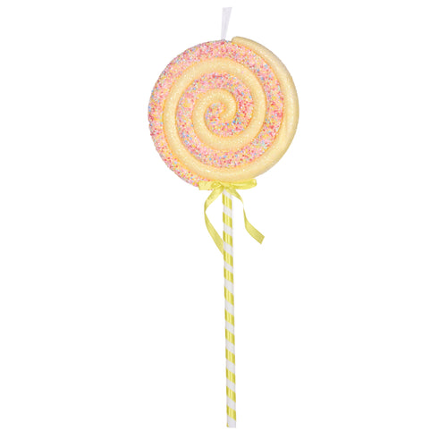 Lemon Sprinkles Swirl Lollipop (7356472361026)