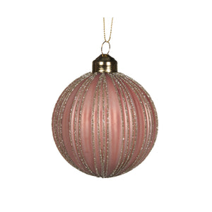 Matte Pink Segment Bauble (7364642734146)